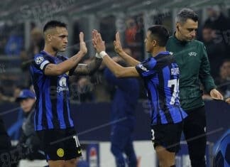 alexis sanchez e lautaro martinez ( foto di salvatore fornelli )