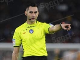 l’arbitro andrea colombo ( foto di salvatore fornelli )